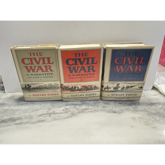 The Civil War A Narrative By Shelby Foote Hardcover With Dust Jackets 58, 63, 74 - Picture 4 of 16
